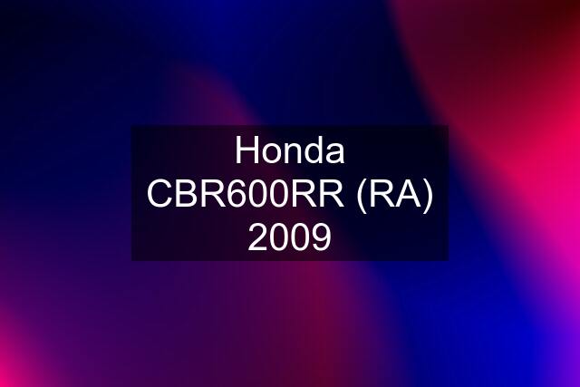 Honda CBR600RR (RA) 2009