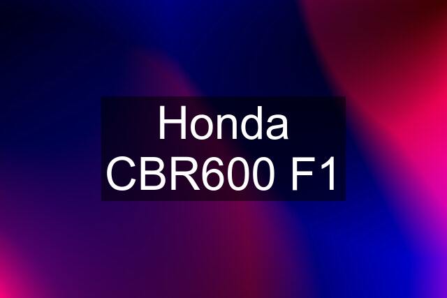 Honda CBR600 F1