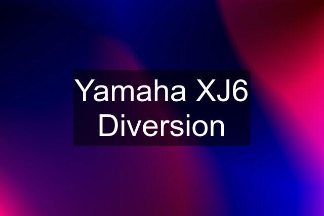 Yamaha XJ6 Diversion