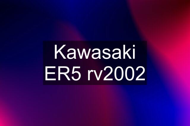 Kawasaki ER5 rv2002