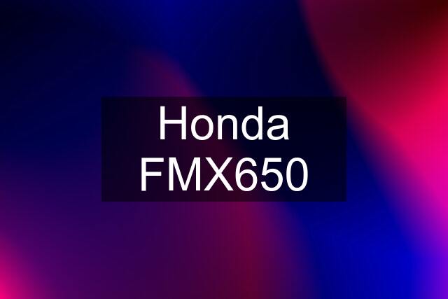 Honda FMX650