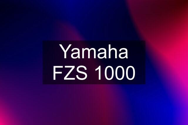Yamaha FZS 1000