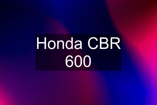 Honda CBR 600