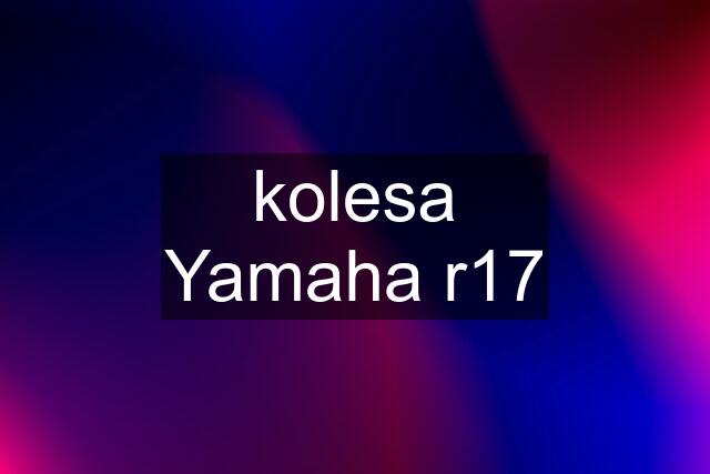 kolesa Yamaha r17