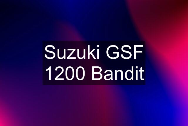Suzuki GSF 1200 Bandit