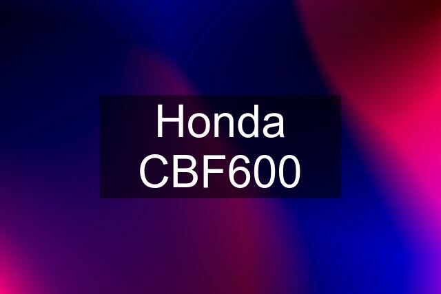 Honda CBF600