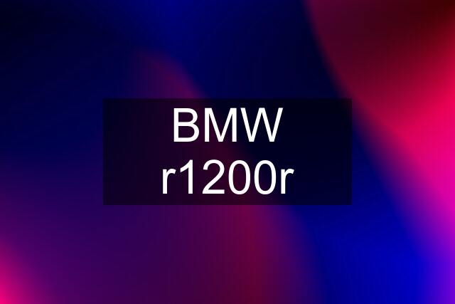 BMW r1200r