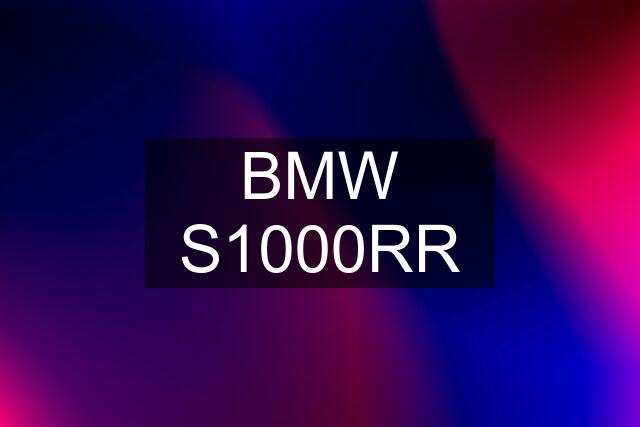 BMW S1000RR