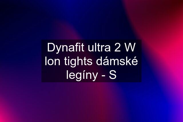 Dynafit ultra 2 W lon tights dámské legíny - S