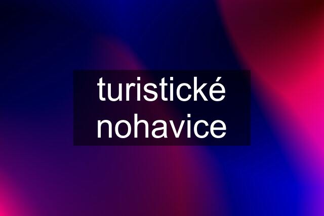 turistické nohavice