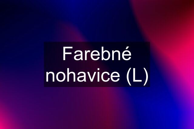 Farebné nohavice (L)