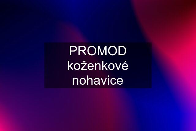 PROMOD koženkové nohavice