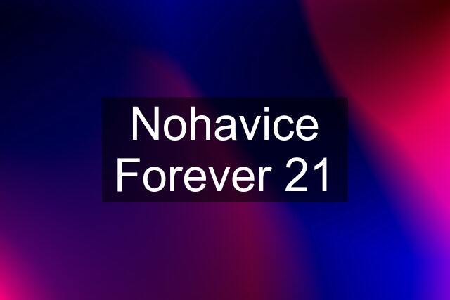 Nohavice Forever 21