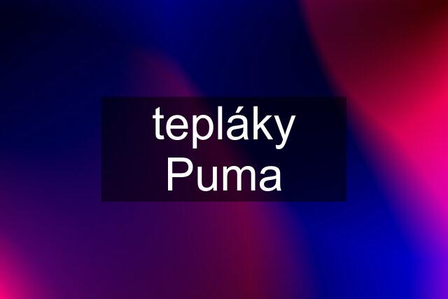 tepláky Puma