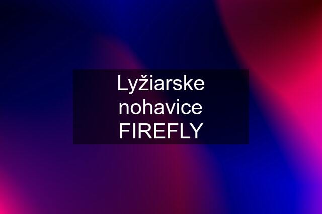 Lyžiarske nohavice FIREFLY