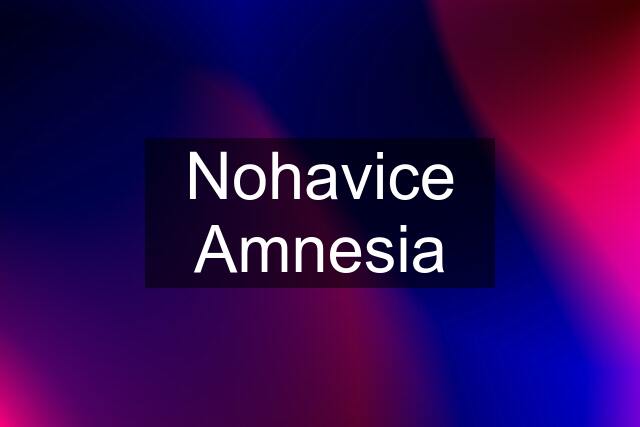 Nohavice Amnesia