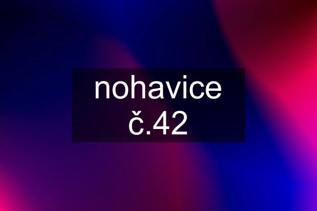 nohavice č.42