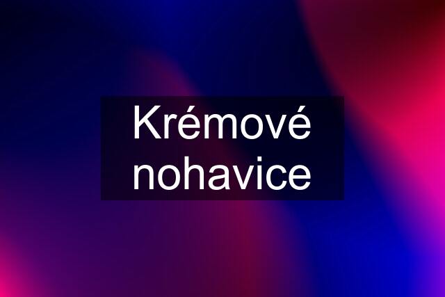 Krémové nohavice