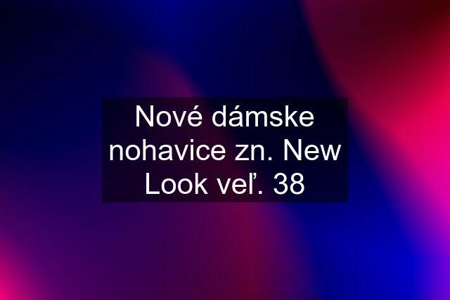 Nové dámske nohavice zn. New Look veľ. 38