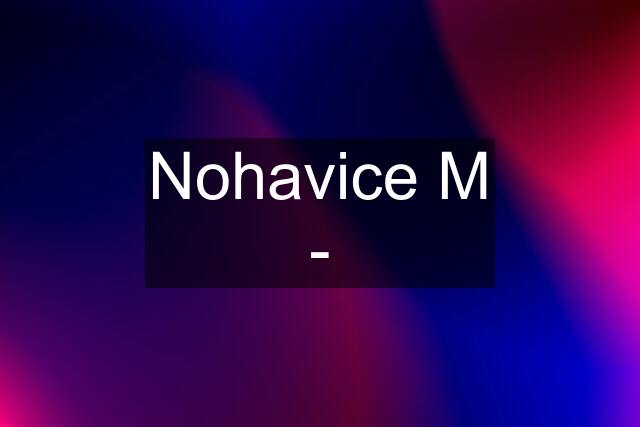 Nohavice M -