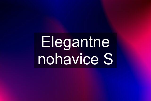 Elegantne nohavice S