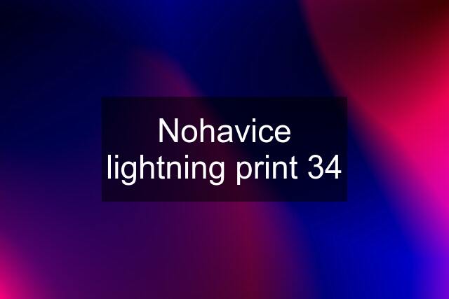 Nohavice lightning print 34