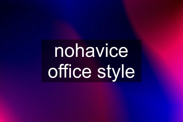 nohavice office style
