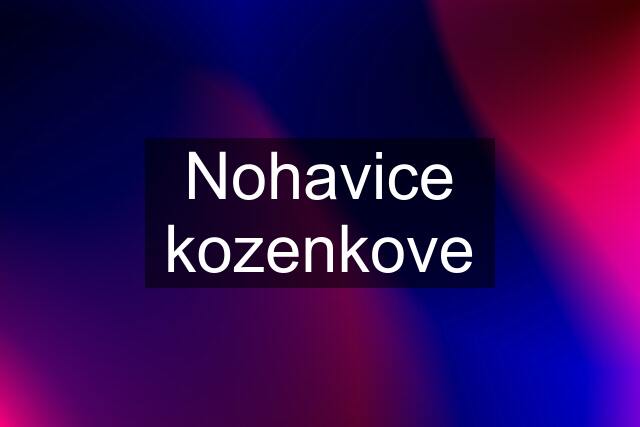 Nohavice kozenkove