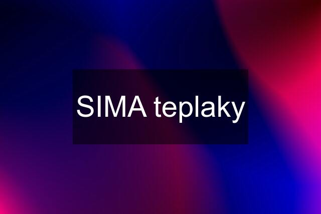 SIMA teplaky