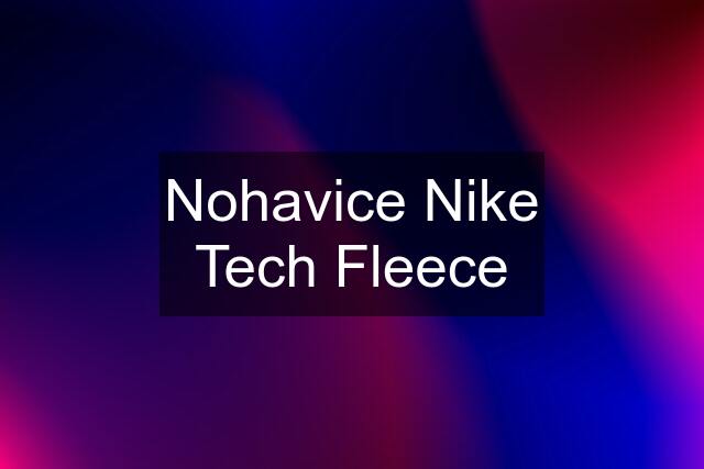Nohavice Nike Tech Fleece