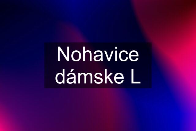 Nohavice dámske L