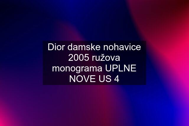 Dior damske nohavice 2005 ružova monograma UPLNE NOVE US 4