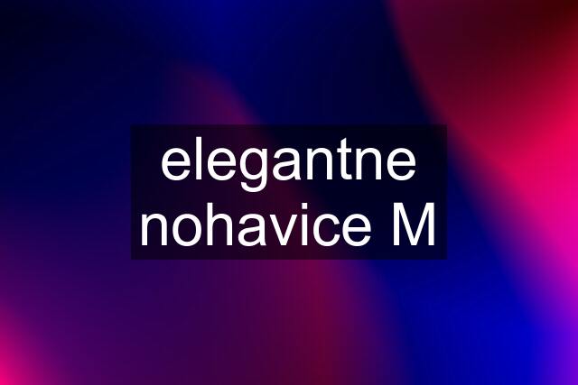 elegantne nohavice M