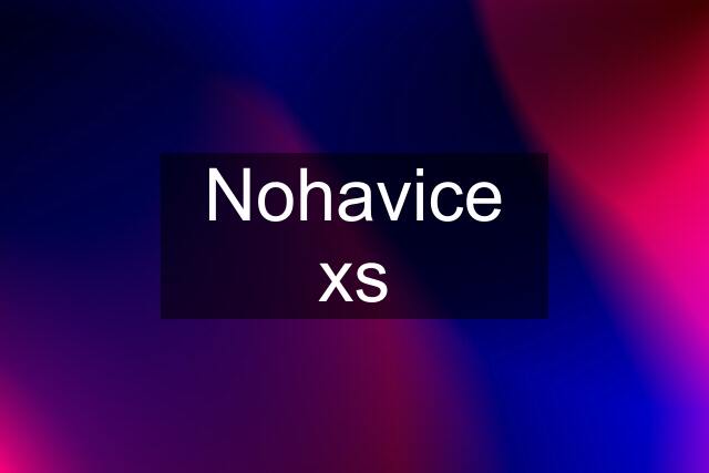 Nohavice xs