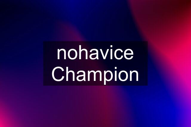 nohavice Champion