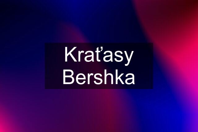 Kraťasy Bershka