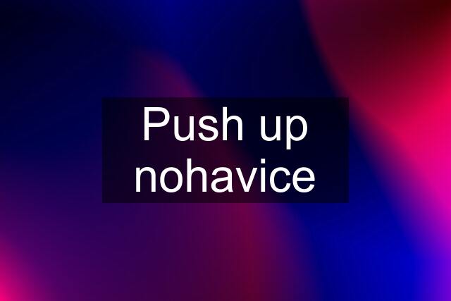 Push up nohavice