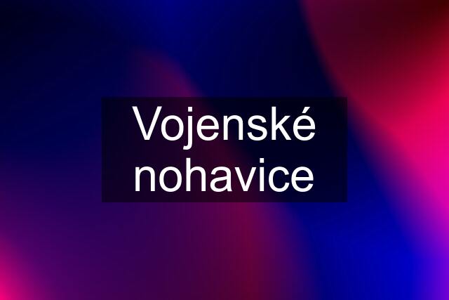 Vojenské nohavice