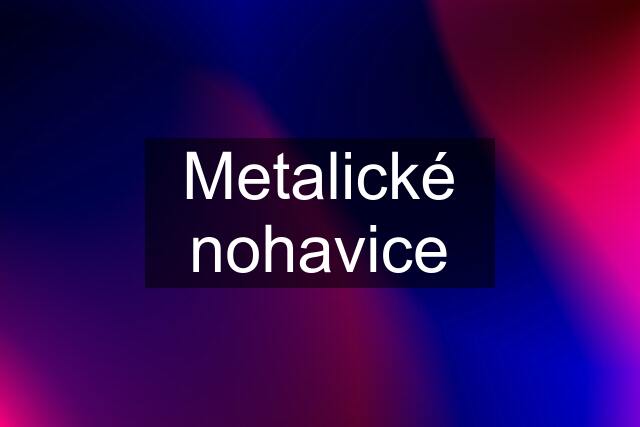 Metalické nohavice