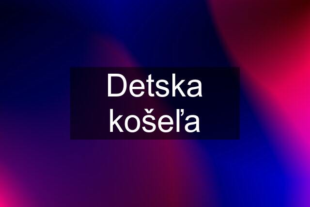 Detska košeľa