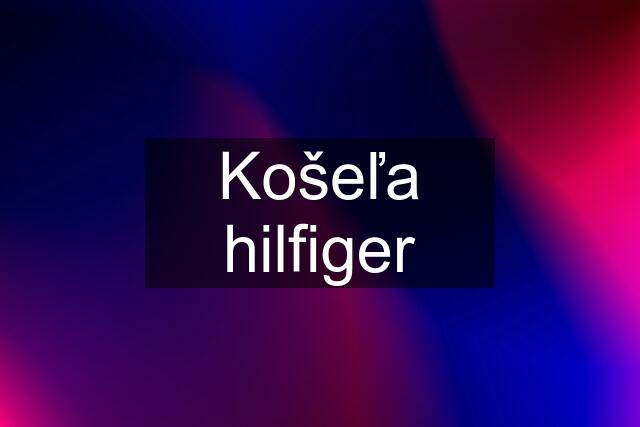 Košeľa hilfiger