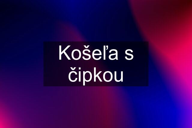 Košeľa s čipkou