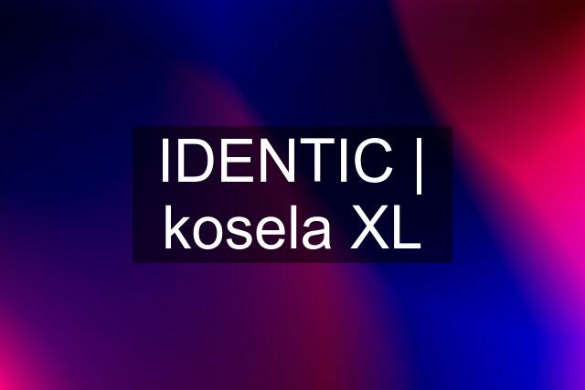 IDENTIC | kosela XL