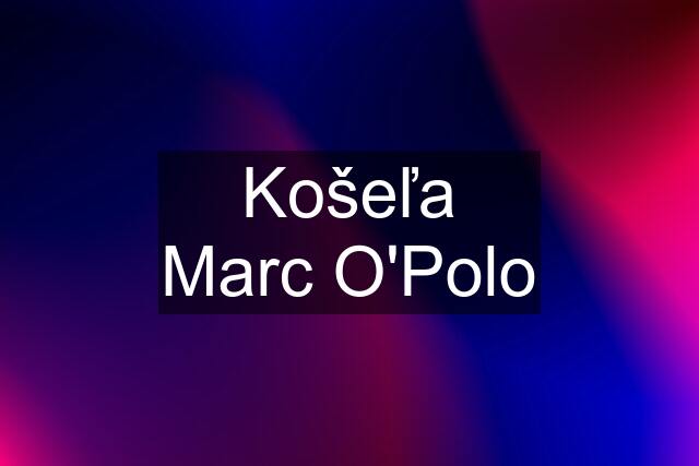 Košeľa Marc O'Polo