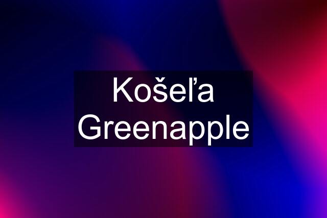 Košeľa Greenapple