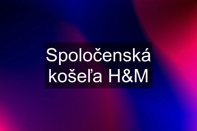 Spoločenská košeľa H&M