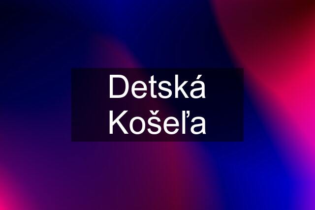 Detská Košeľa