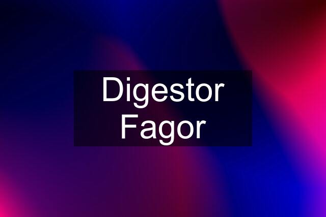 Digestor Fagor
