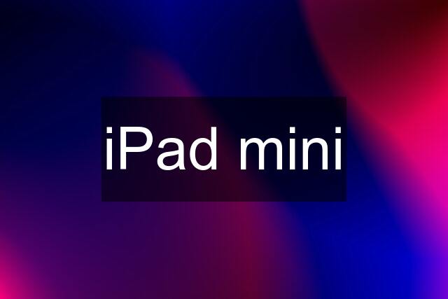 iPad mini