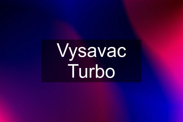 Vysavac Turbo